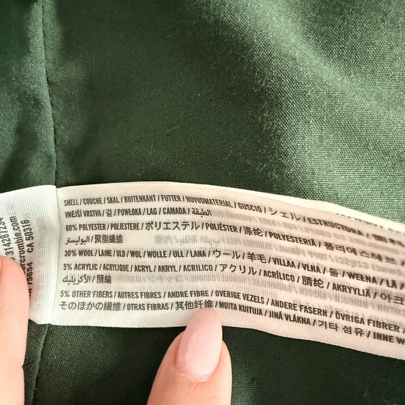 Abercrombie & Fitch Dark Green Dad Coat - Picture 8 of 8